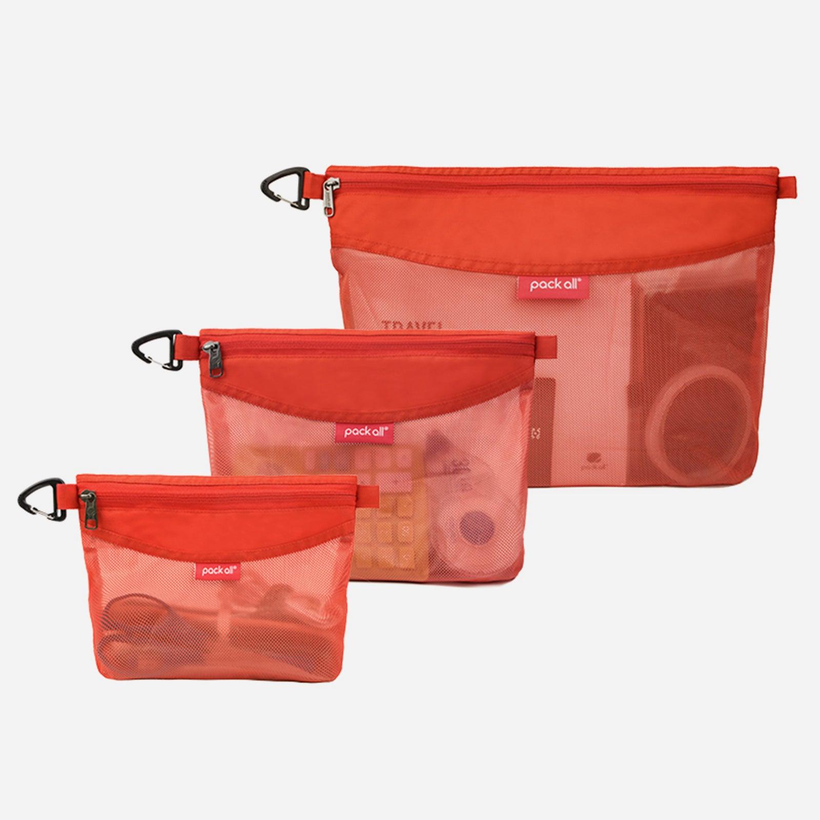 収納ポーチ ジッパー式ファイルバッグ メッシュポーチ - pack all (Japan)