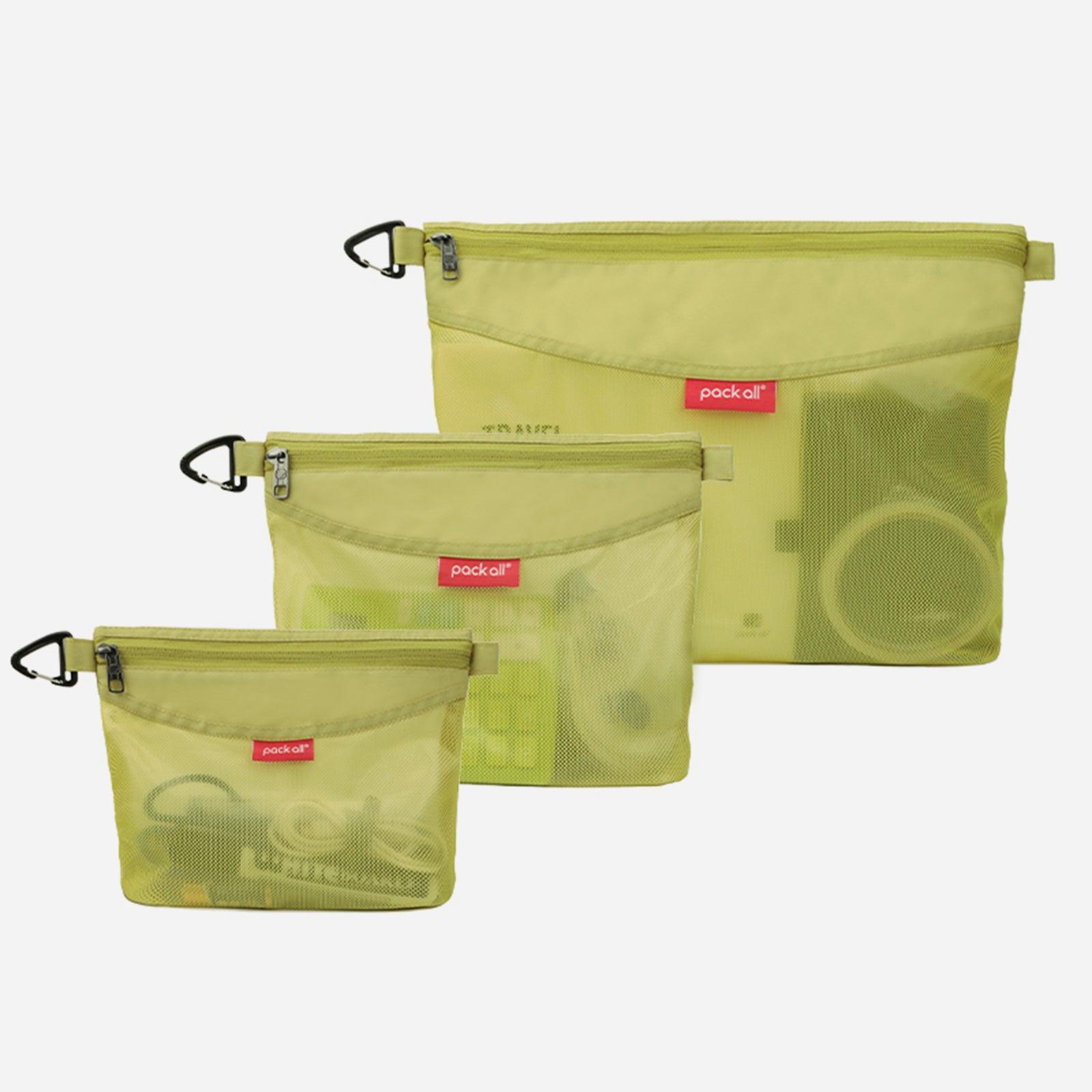 収納ポーチ ジッパー式ファイルバッグ メッシュポーチ - pack all (Japan)