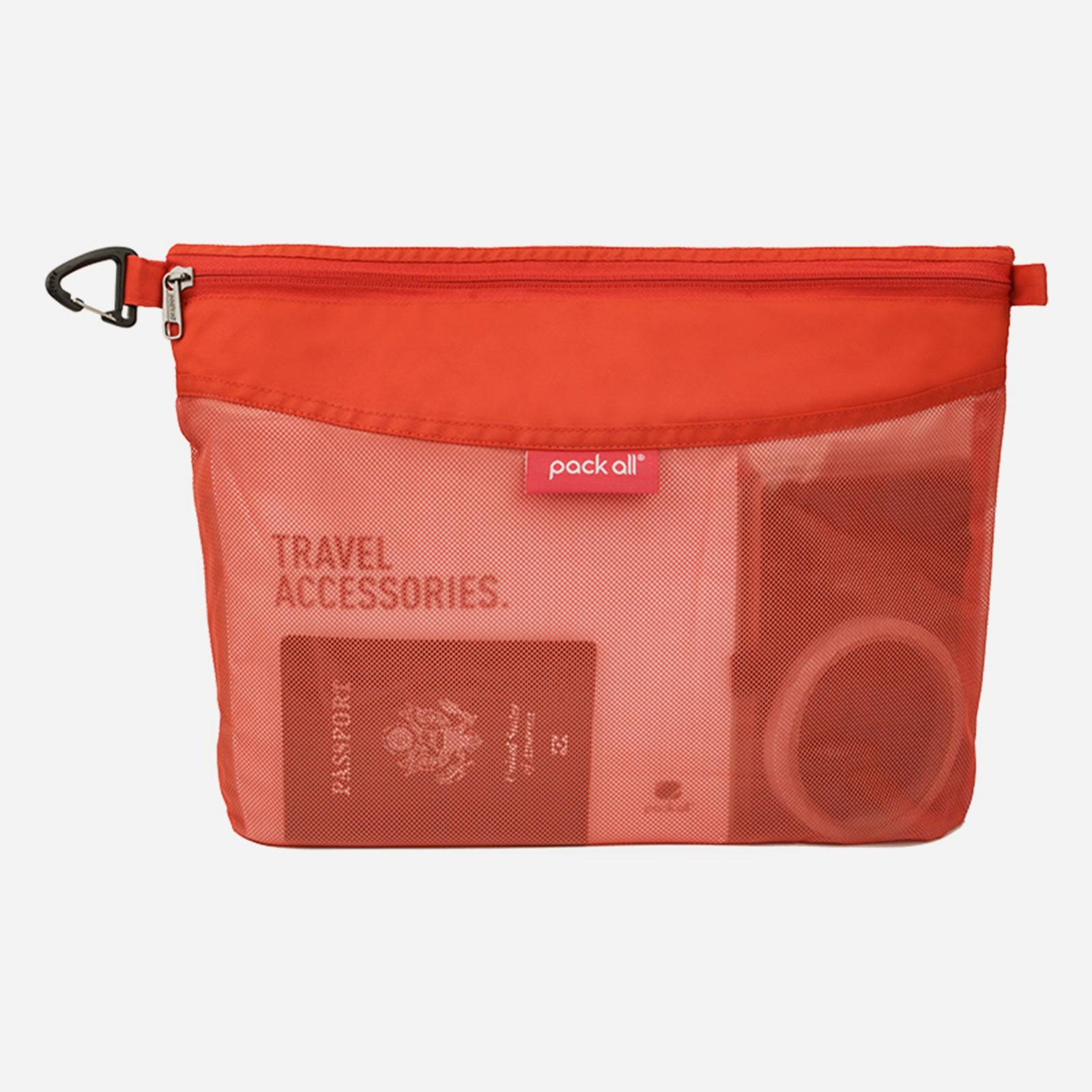 収納ポーチ ジッパー式ファイルバッグ メッシュポーチ - pack all (Japan)