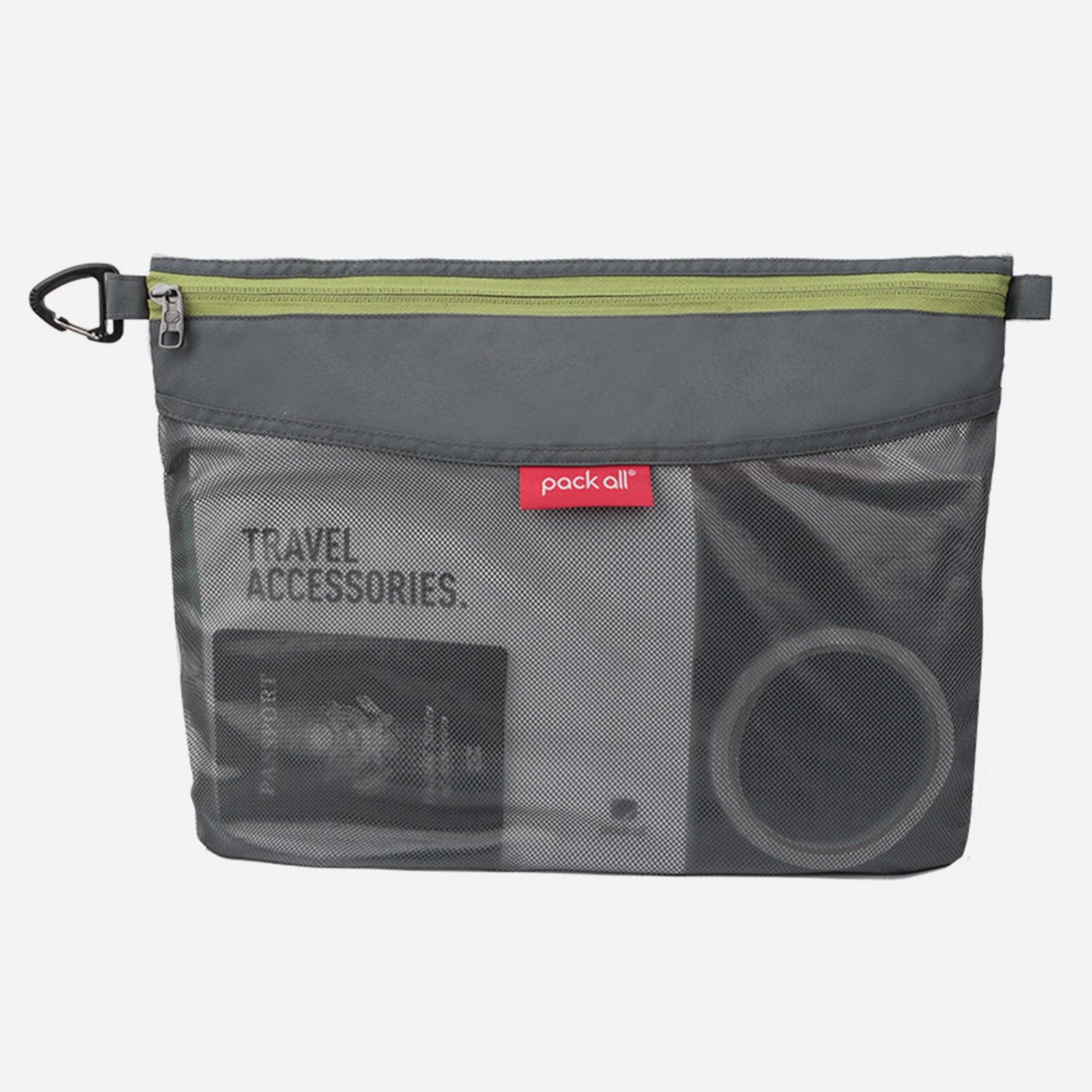 収納ポーチ ジッパー式ファイルバッグ メッシュポーチ - pack all (Japan)