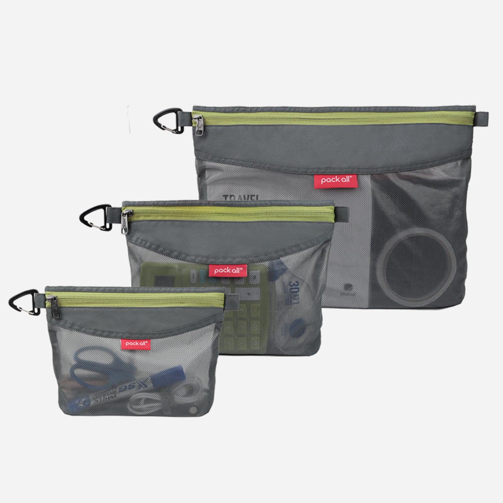 収納ポーチ ジッパー式ファイルバッグ メッシュポーチ - pack all (Japan)
